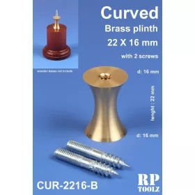 Ívelt formájú réz alátét 22x16 mm
