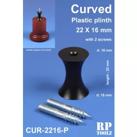 Ívelt formájú műanyag alátét 22x16 mm