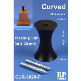 Ívelt formájú műanyag alátét 30x20 mm
