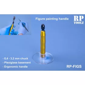 Figura festő markolat , plexi alappal