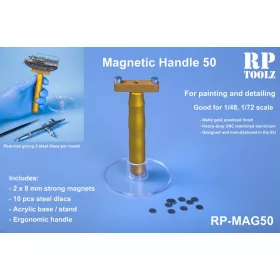 MAG50 Mágneses markolat , plexi alappal