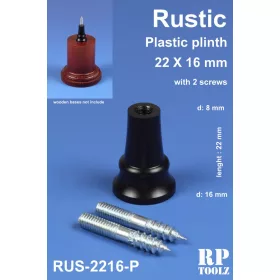 Rustic formájú műanyag alátét 22x16 mm