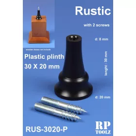 Rustic formájú műanyag alátét 30x20 mm