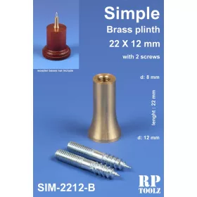 Egyszerű formájú rézalátét 22x12 mm
