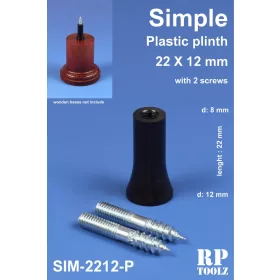 Egyszerű formájú műanyag alátét 22x12 mm